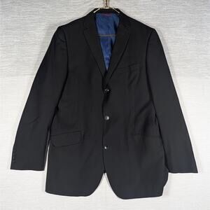 Billy London Suit Jacket Mens Size 42L Black Blazer